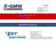 Tablet Screenshot of gmwfireprotection.com